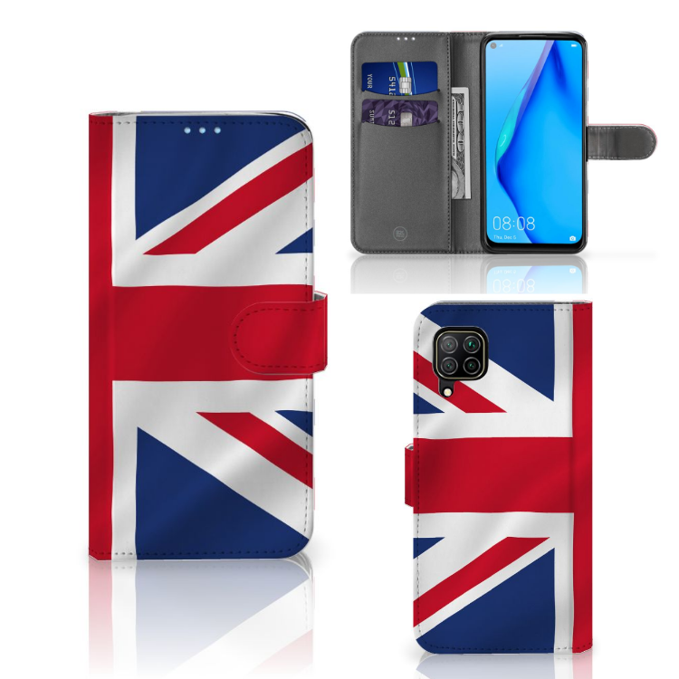 Huawei P40 Lite Bookstyle Case Groot-Brittannië