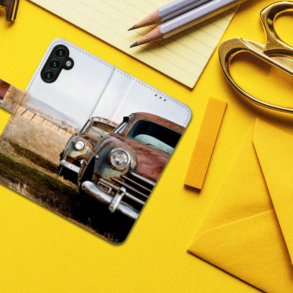 Samsung Galaxy A04s | Samsung Galaxy A13 5G Telefoonhoesje met foto Vintage Auto