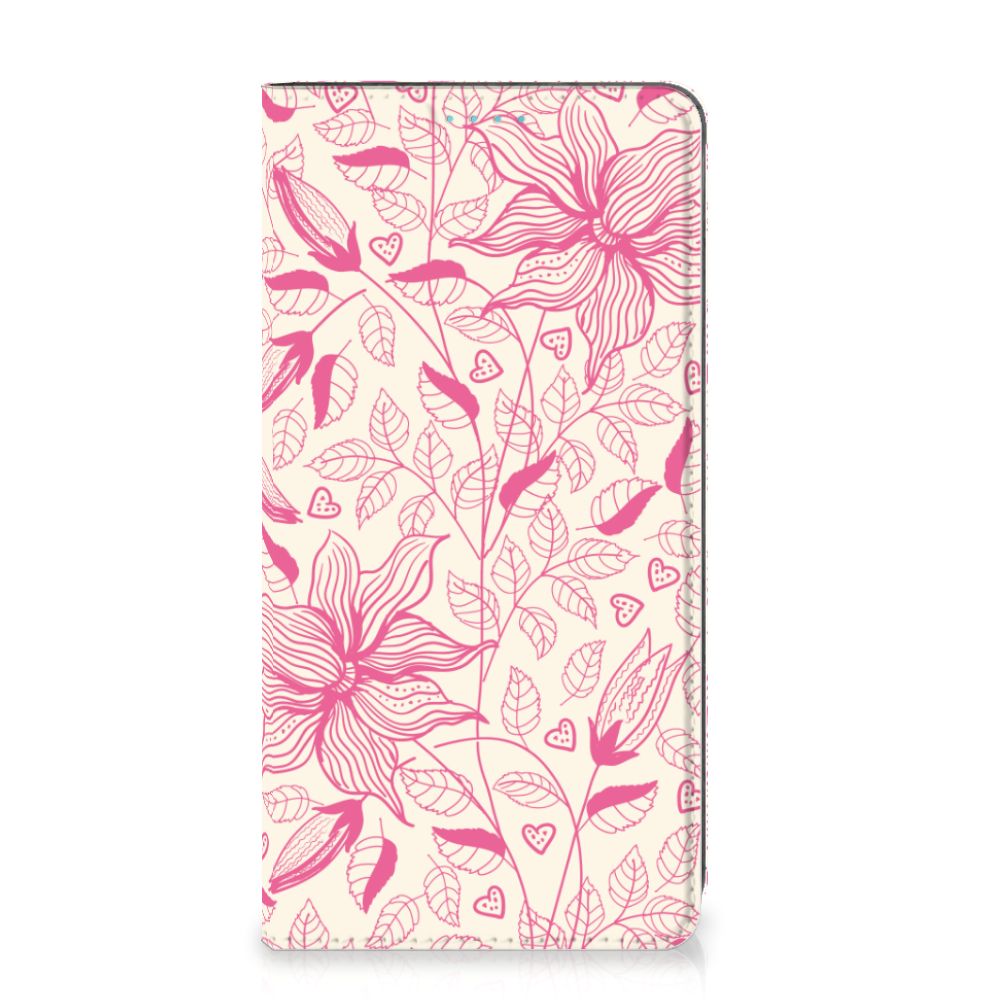 Samsung Galaxy A53 Smart Cover Pink Flowers