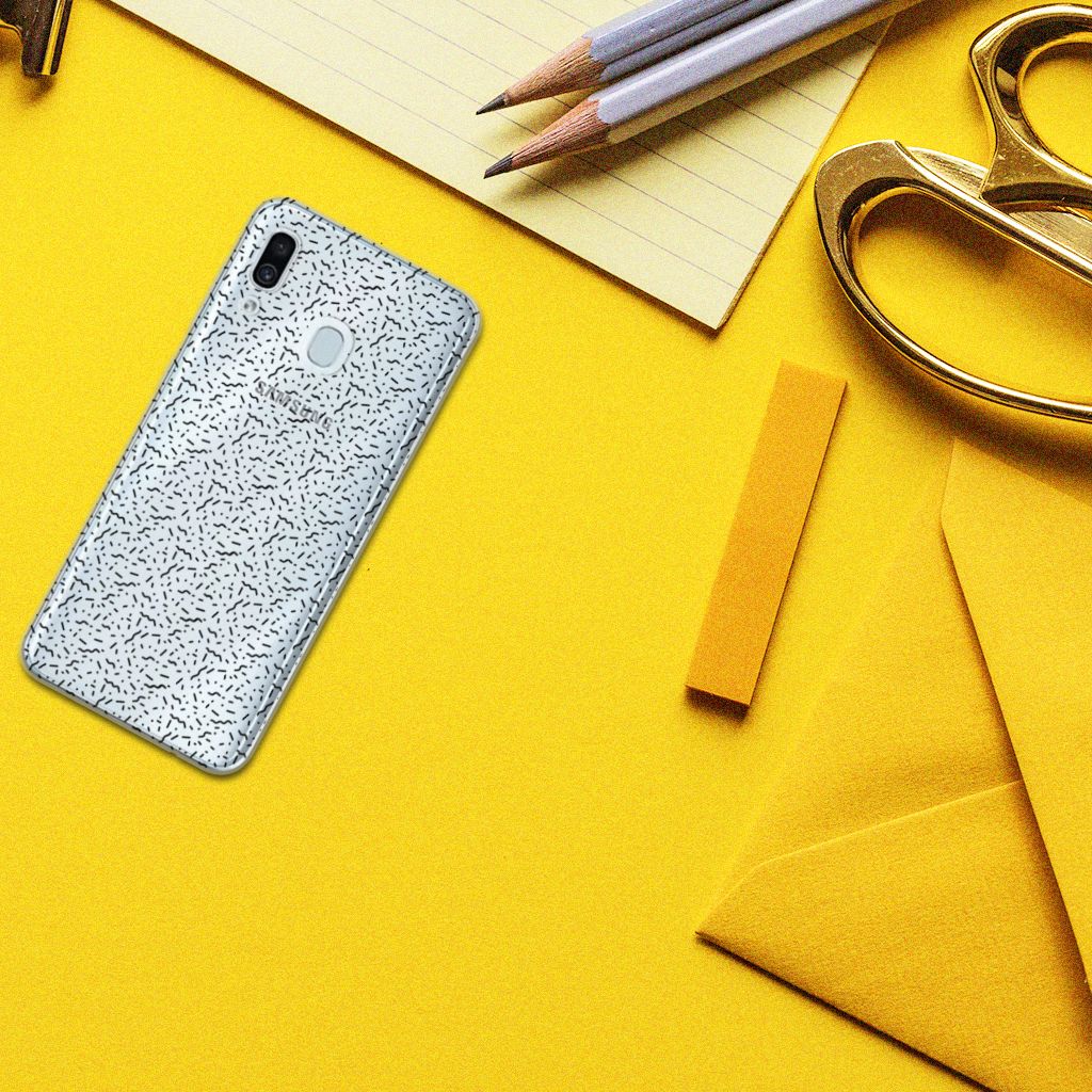 Samsung Galaxy A30 TPU bumper Stripes Dots