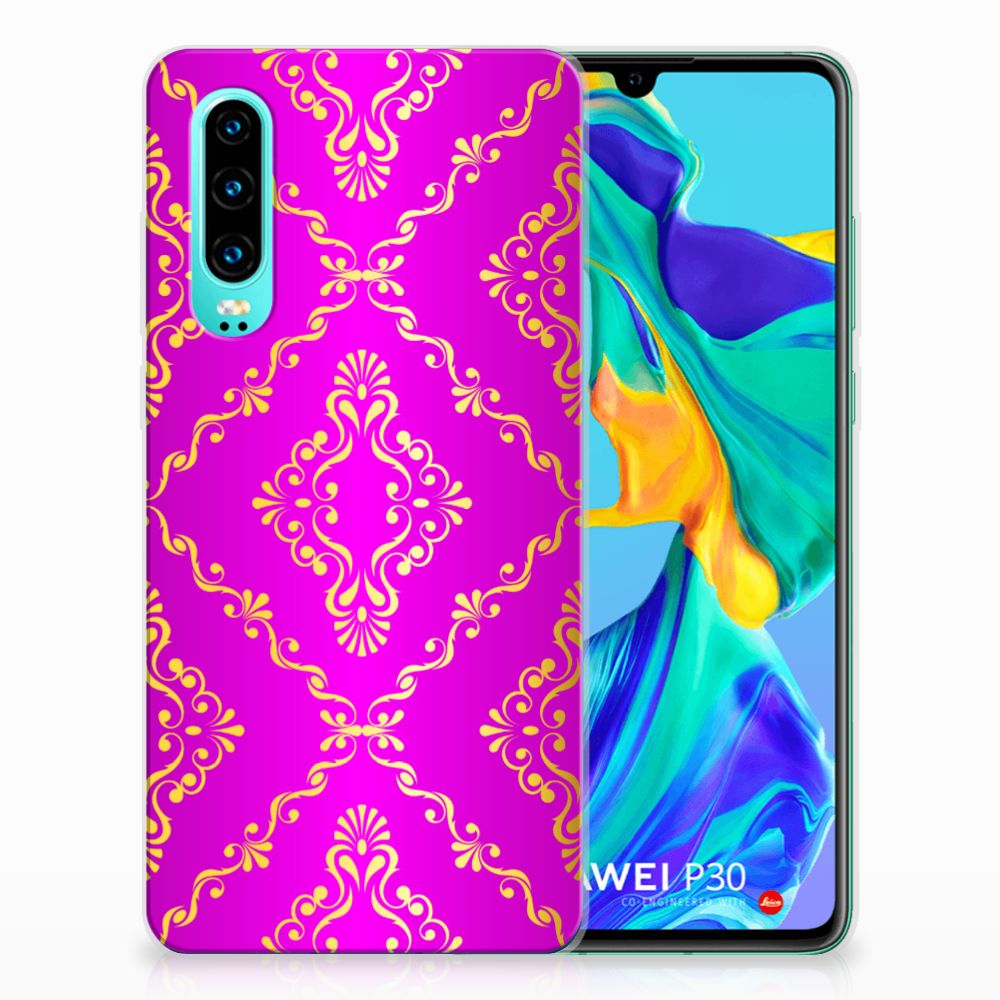 Siliconen Hoesje Huawei P30 Barok Roze