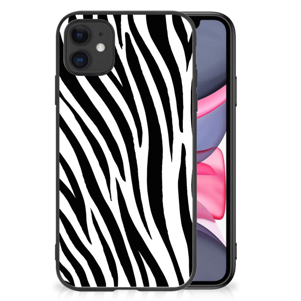 iPhone 11 Dierenprint Telefoonhoesje Zebra