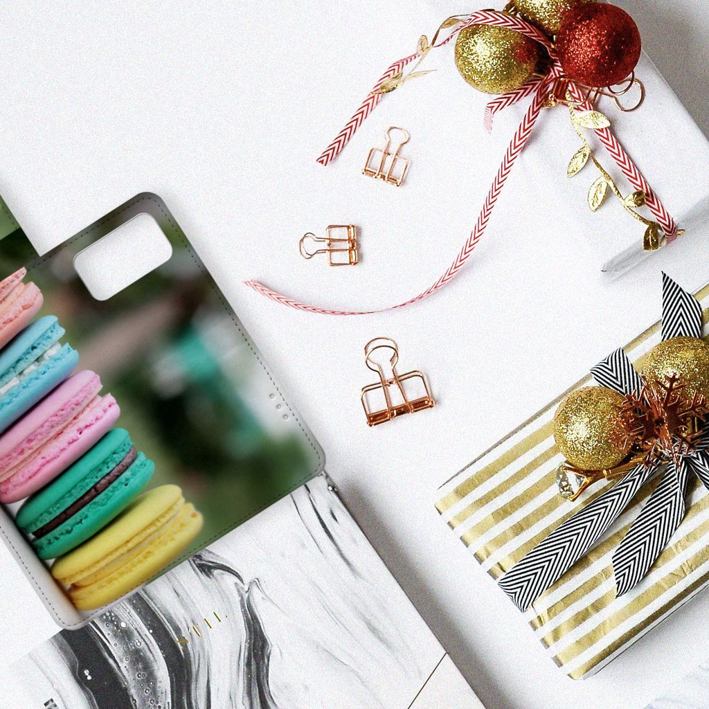 Huawei P40 Pro Book Cover Macarons