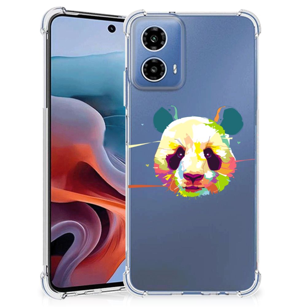 Motorola Moto G34 Stevig Bumper Hoesje Panda Color B2C Telecom