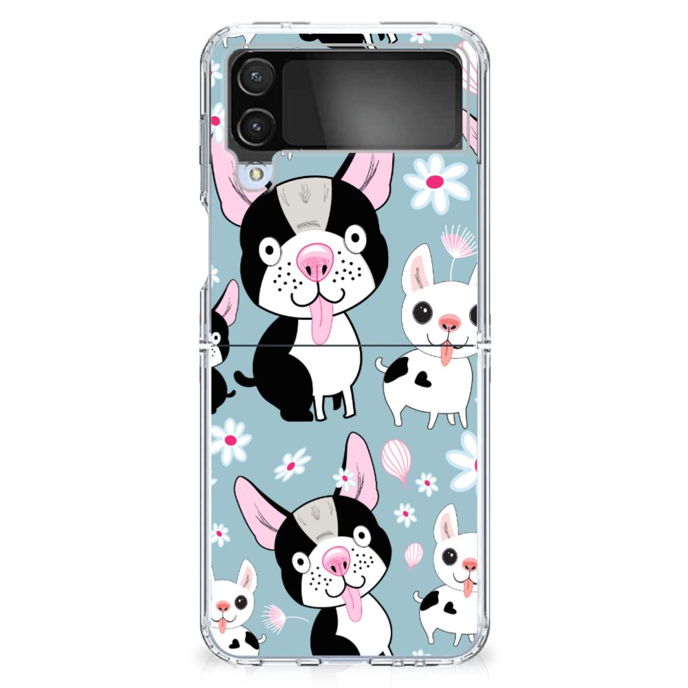 Samsung Galaxy Z Flip 4 TPU Hoesje Hondjes