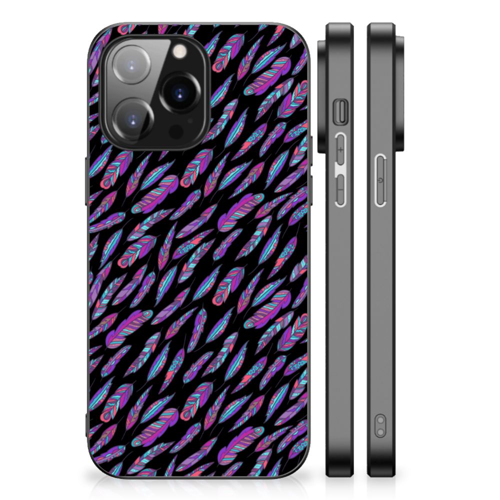 iPhone 14 Pro Max Back Case Feathers Color