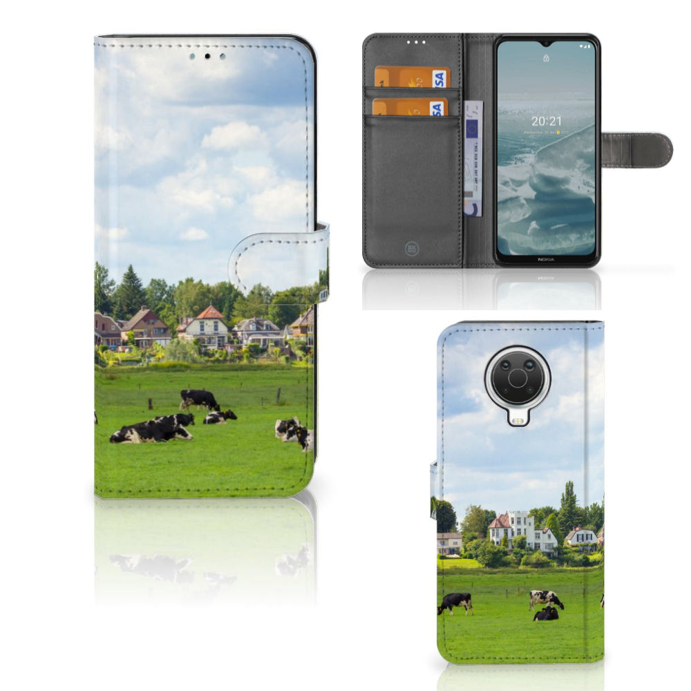 Nokia G10 | G20 Telefoonhoesje met Pasjes Koeien