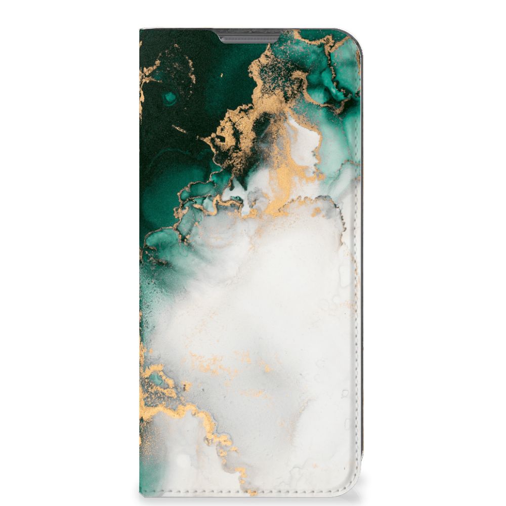 Standcase voor OPPO A77 5G | A57 5G Marmer Groen - B2C Telecom