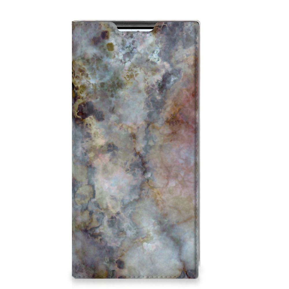 Samsung Galaxy S22 Ultra Standcase Marmer Grijs - B2C Telecom