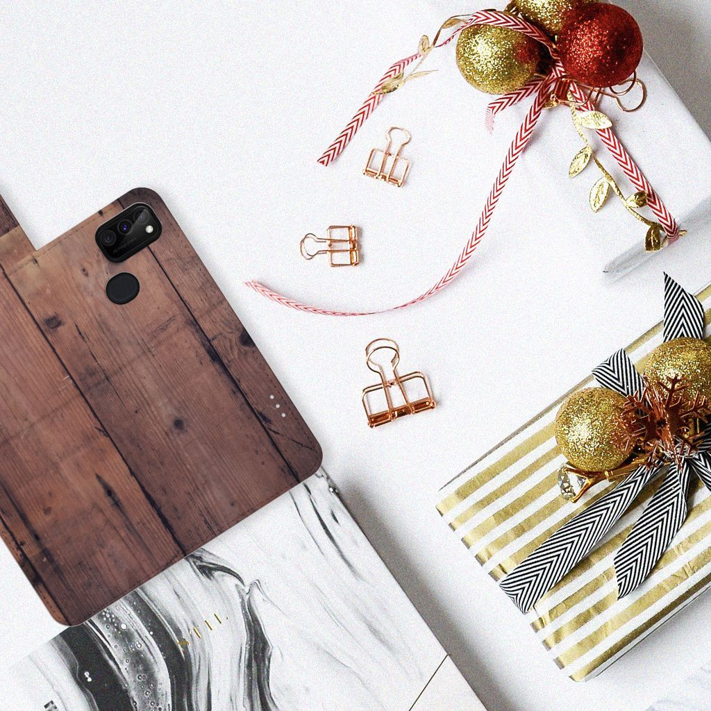 Samsung Galaxy M21 | M30s Book Style Case Old Wood