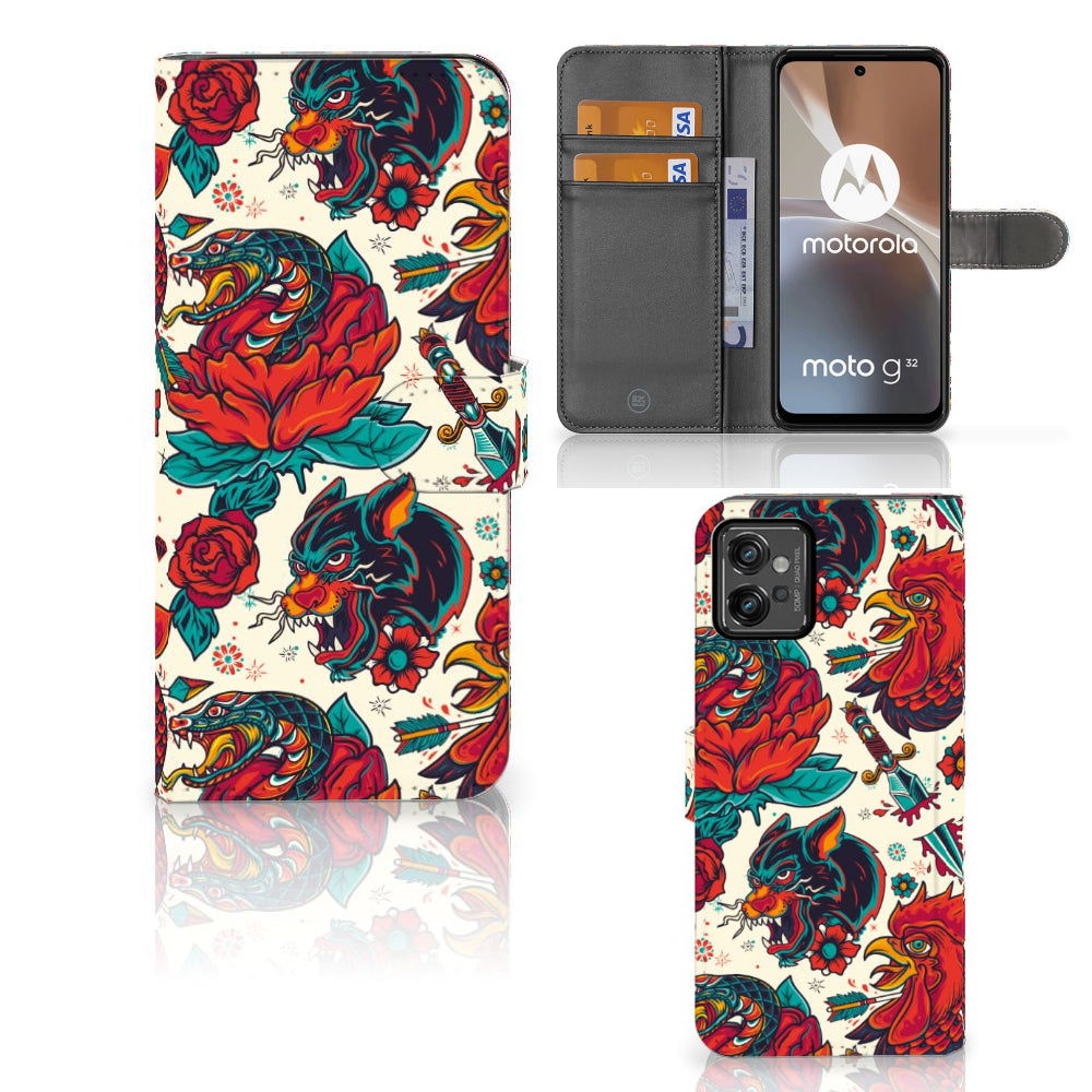 Telefoonhoesje met foto voor Motorola Moto G32 Old Skool
