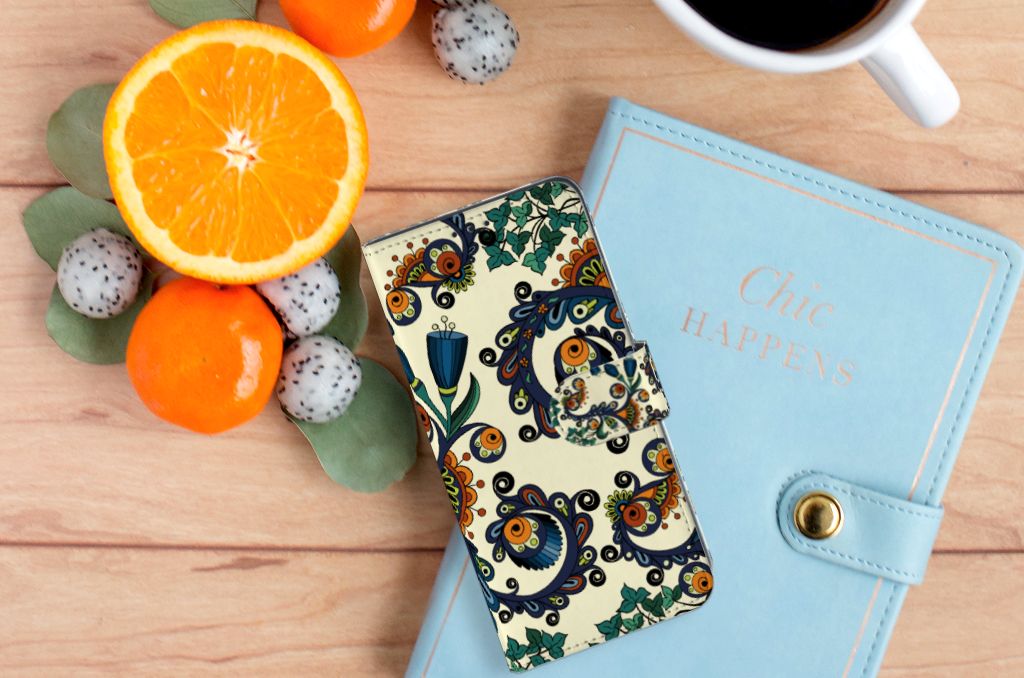 Wallet Case OPPO A91 | Reno3 Barok Flower
