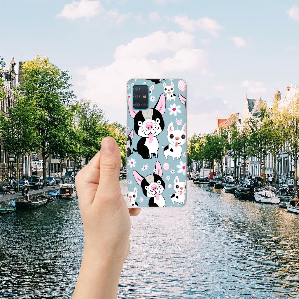 Samsung Galaxy A51 TPU Hoesje Hondjes