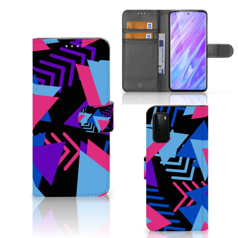 Samsung Galaxy S20 Book Case Funky Triangle