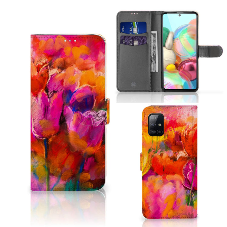 Hoesje Samsung Galaxy A71 Tulips