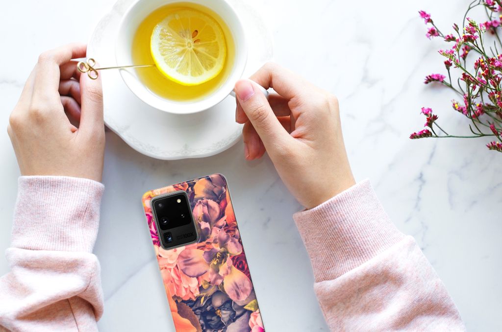 Samsung Galaxy S20 Ultra TPU Case Bosje Bloemen B2C Telecom