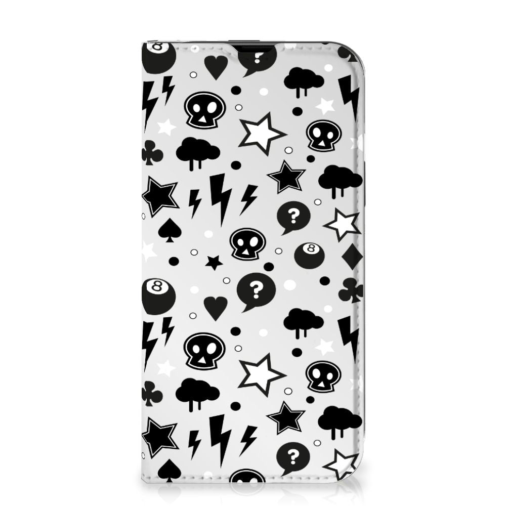 Mobiel BookCase iPhone 14 Silver Punk - B2C Telecom