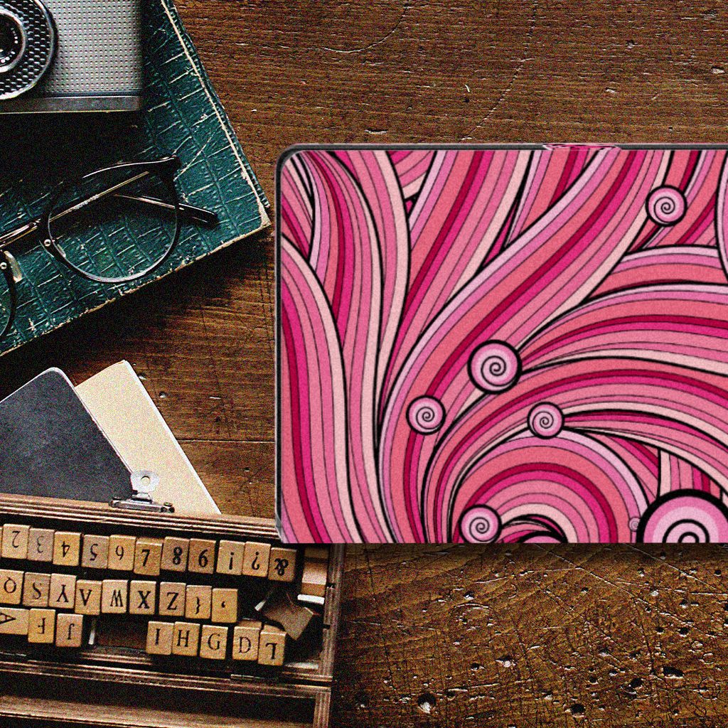 Samsung Galaxy Tab A8 2021/2022 Hoes Swirl Pink