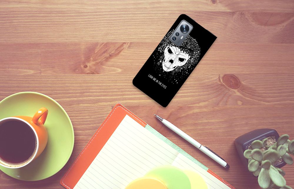Mobiel BookCase Xiaomi 12 | 12X Skull Hair - B2C Telecom