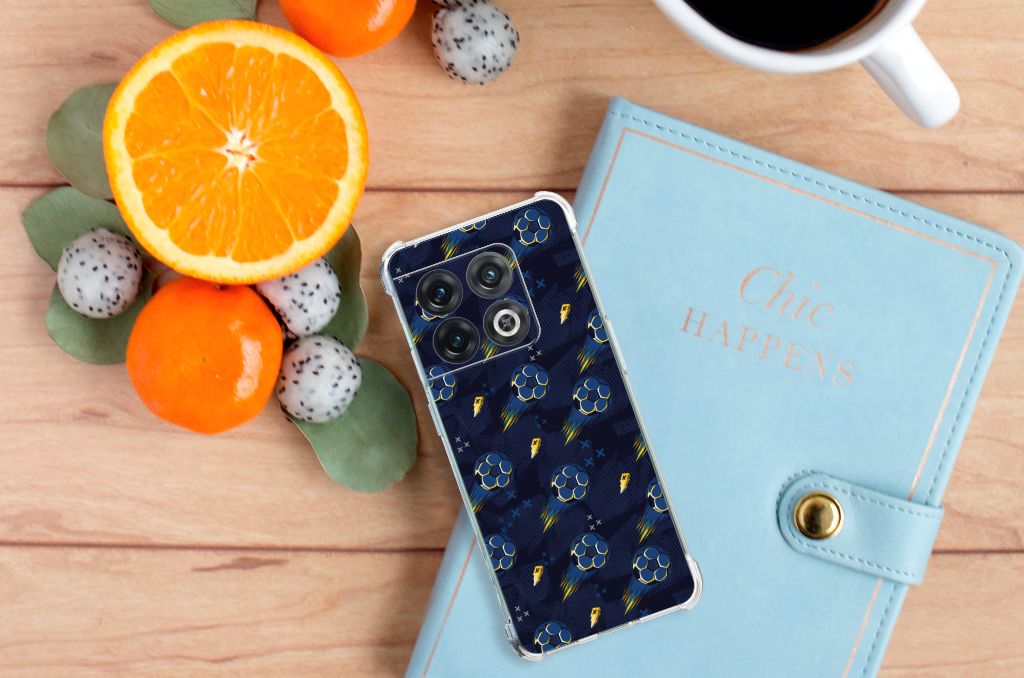 Doorzichtige Silicone Hoesje voor OnePlus 10 Pro Voetbal B2C Telecom