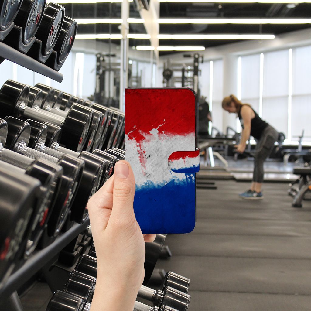 Xiaomi Redmi Note 12 5G | Poco X5 Bookstyle Case Nederland met artistiek design van de Nederlandse vlag.