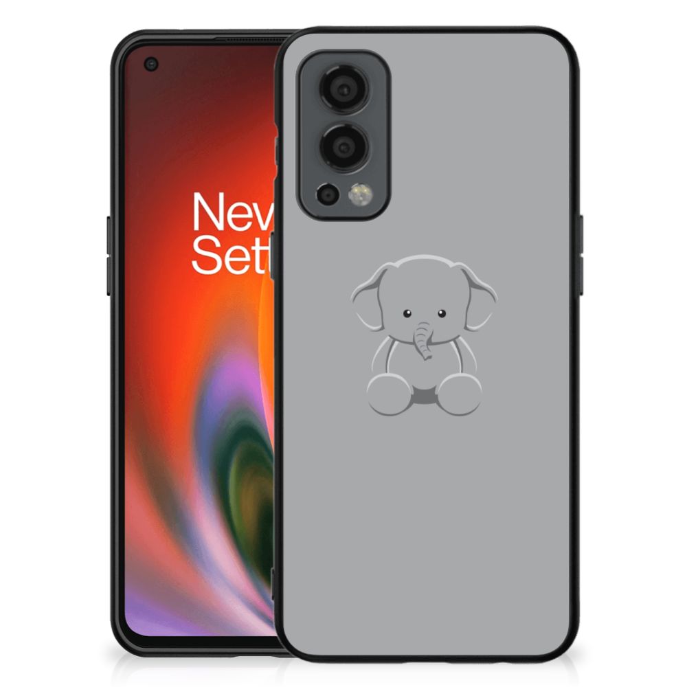 OnePlus Nord 2 Hoesje Grijs Baby Olifant
