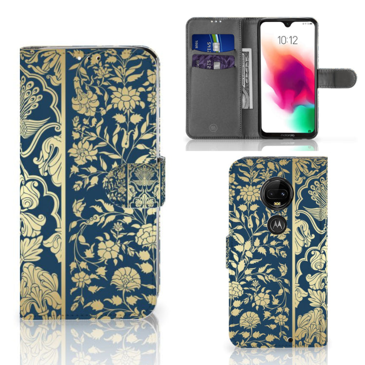 Motorola Moto G7 | G7 Plus Hoesje Beige Flowers