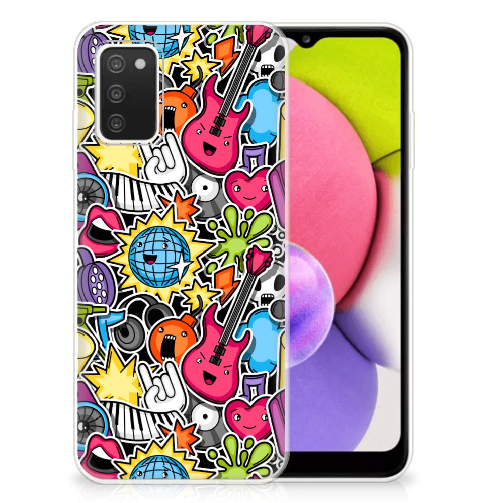Samsung Galaxy A03S Silicone Back Cover Punk Rock