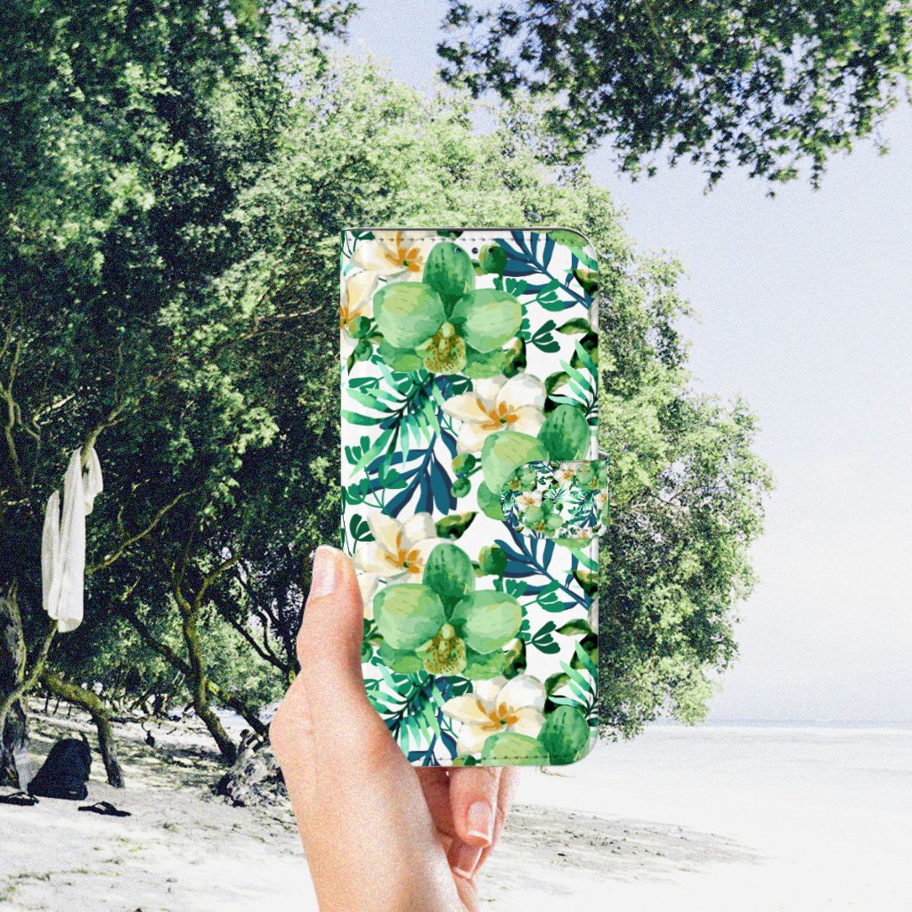 Nokia G50 Hoesje Orchidee Groen