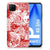 Silicone Back Case Huawei P40 Lite Angel Skull Rood