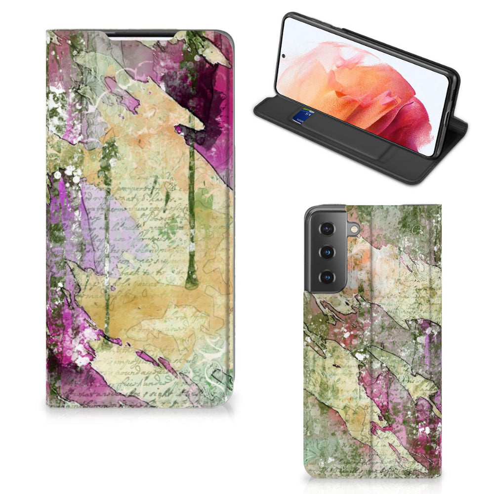 Bookcase Samsung Galaxy S21 Letter Painting