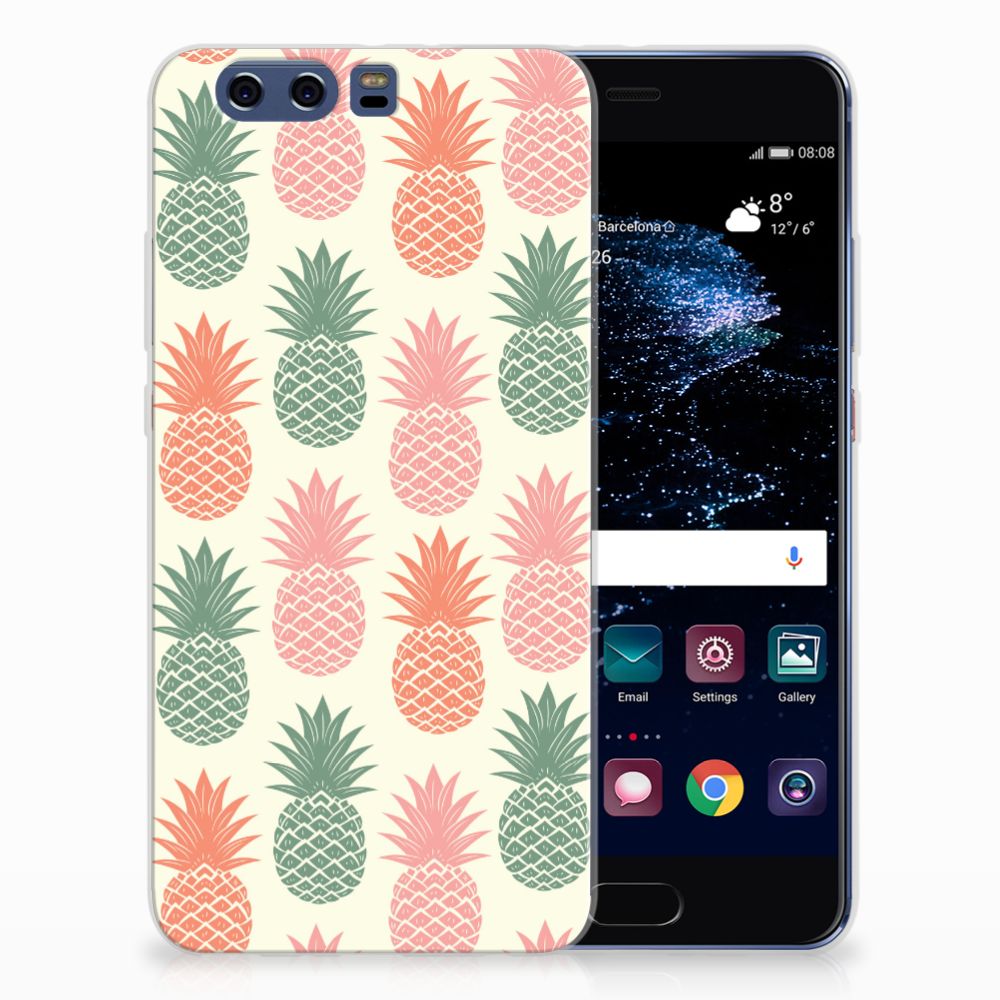 Huawei P10 Plus Siliconen Case Ananas