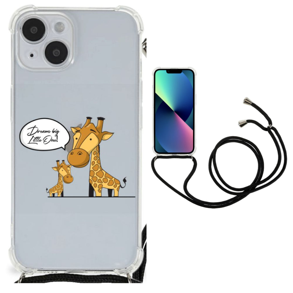 iPhone 14 Plus Stevig Bumper Hoesje Giraffe