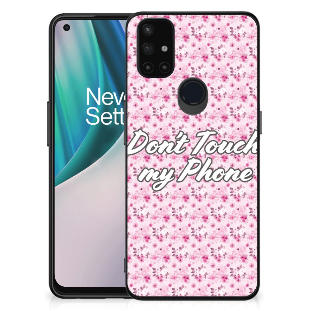 OnePlus Nord N10 5G Telefoon Hoesje Flowers Pink DTMP