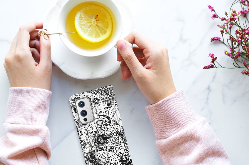 Mobiel BookCase OnePlus 9 Skulls Angel - B2C Telecom