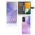Hoesje voor Samsung Galaxy A14 5G Watercolor Paars met paarse watercolor design en pasjeshouder.