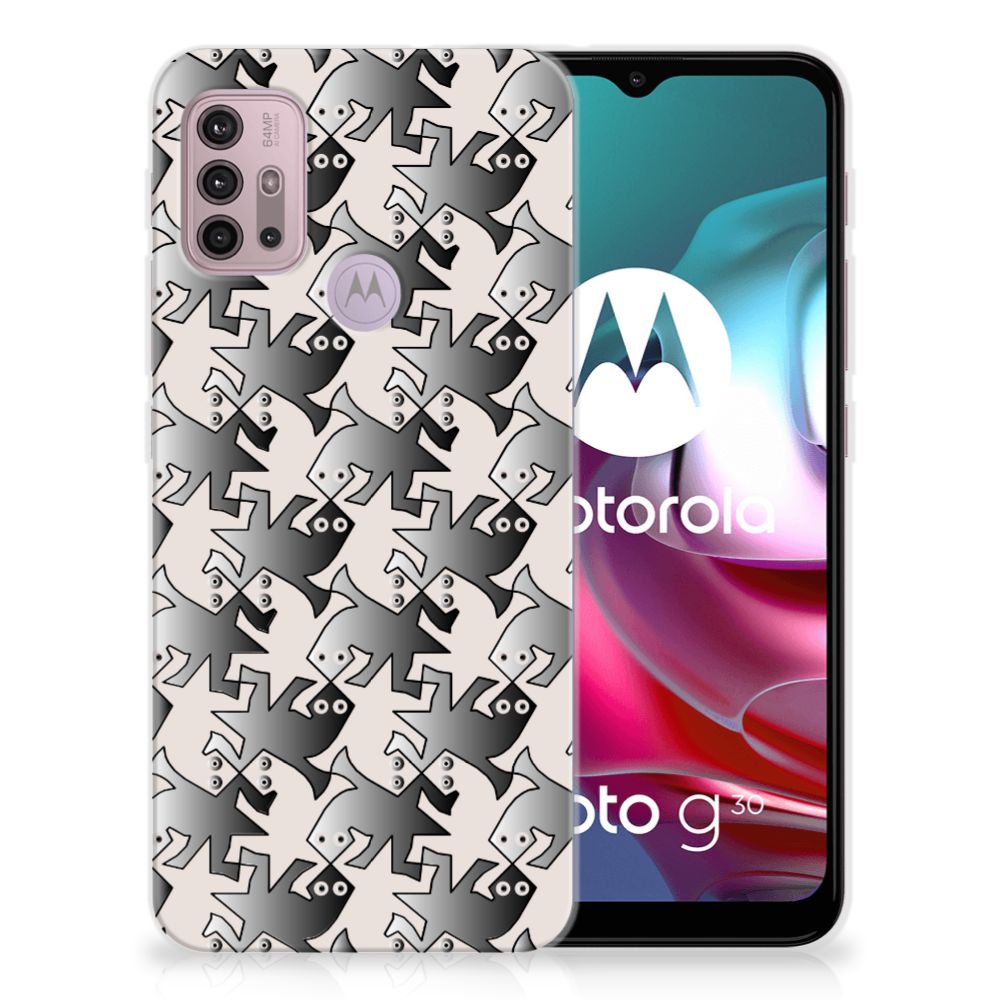 Motorola Moto G30 | G10 TPU Hoesje Salamander Grey B2C Telecom