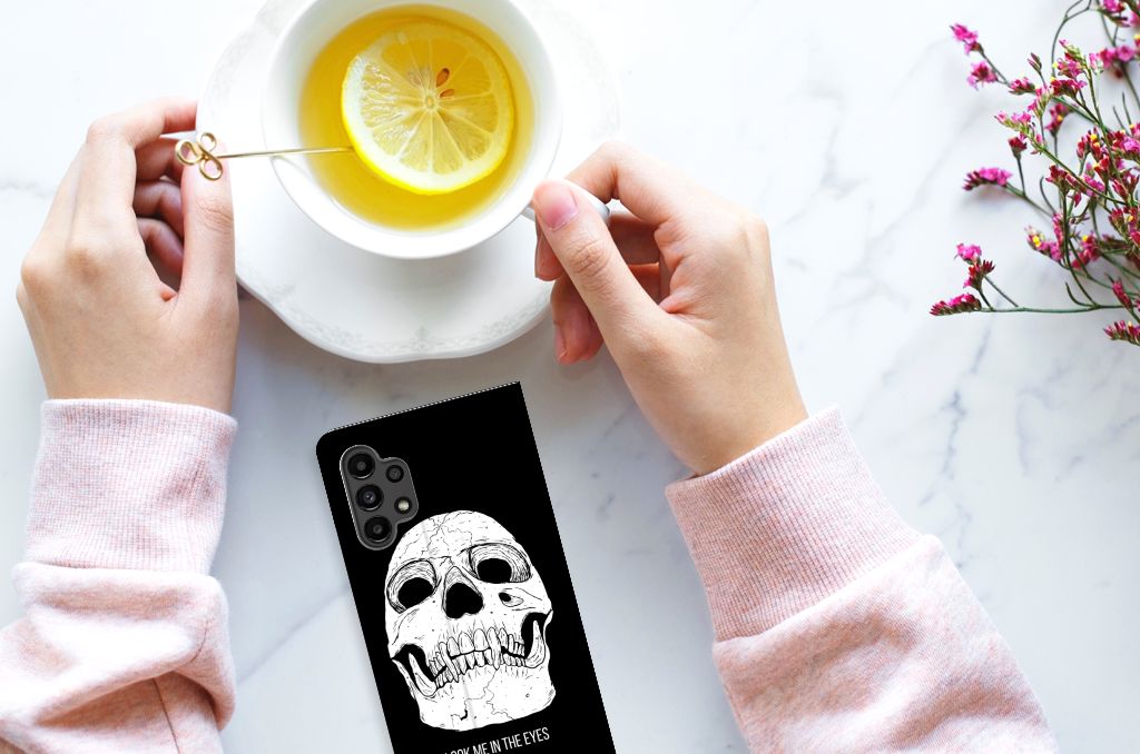 Mobiel BookCase Samsung Galaxy A13 (4G) Skull Eyes - B2C Telecom