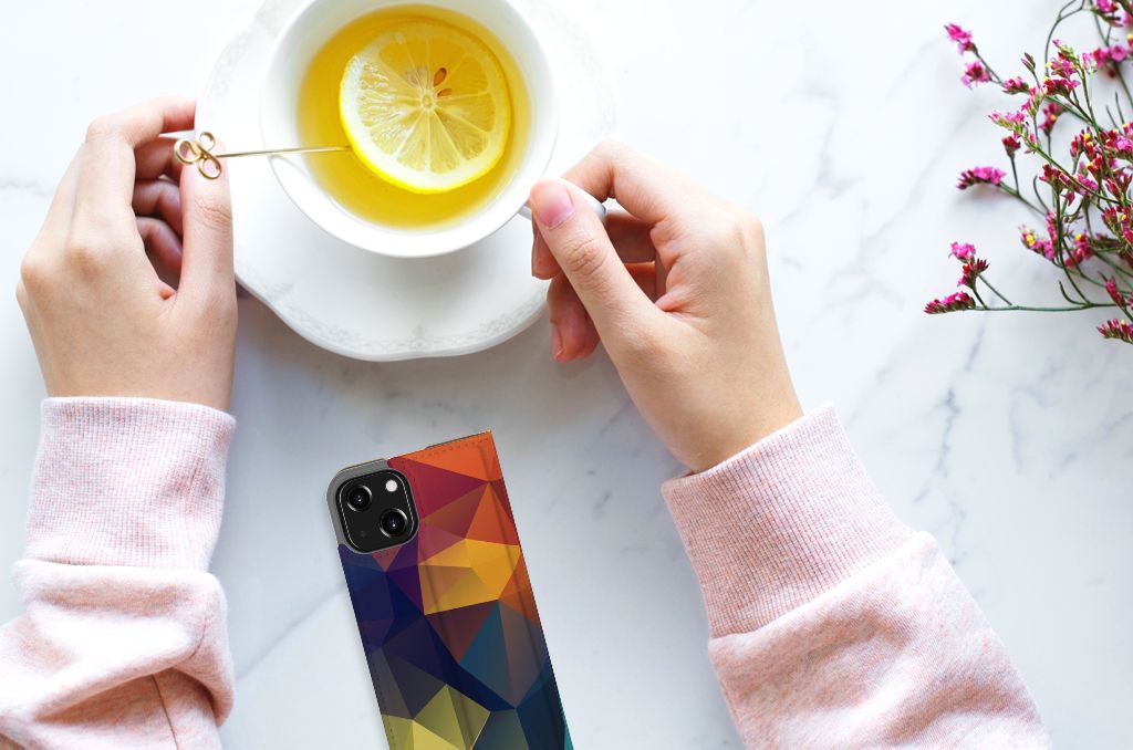 iPhone 13 Mini Stand Case Polygon Color - B2C Telecom