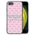iPhone SE 2022 | SE 2020 | 7/8 Telefoon Hoesje Flowers Pink DTMP met bloemenpatroon en Don't Touch my Phone tekst.
