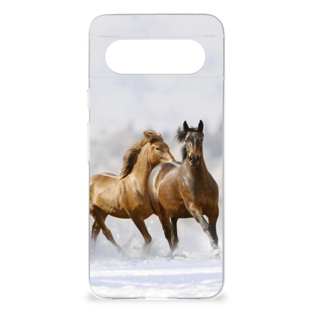 Google Pixel 8 TPU Hoesje Paarden