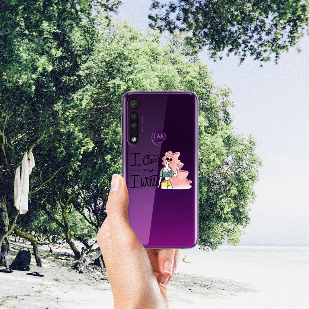 Motorola One Macro Telefoonhoesje met Naam i Can B2C Telecom