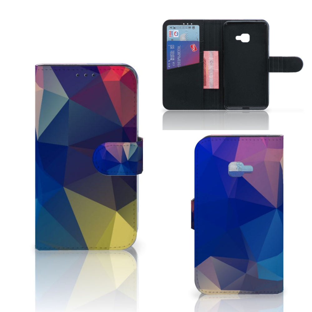 Samsung Galaxy Xcover 4 | Xcover 4s Book Case Polygon Dark