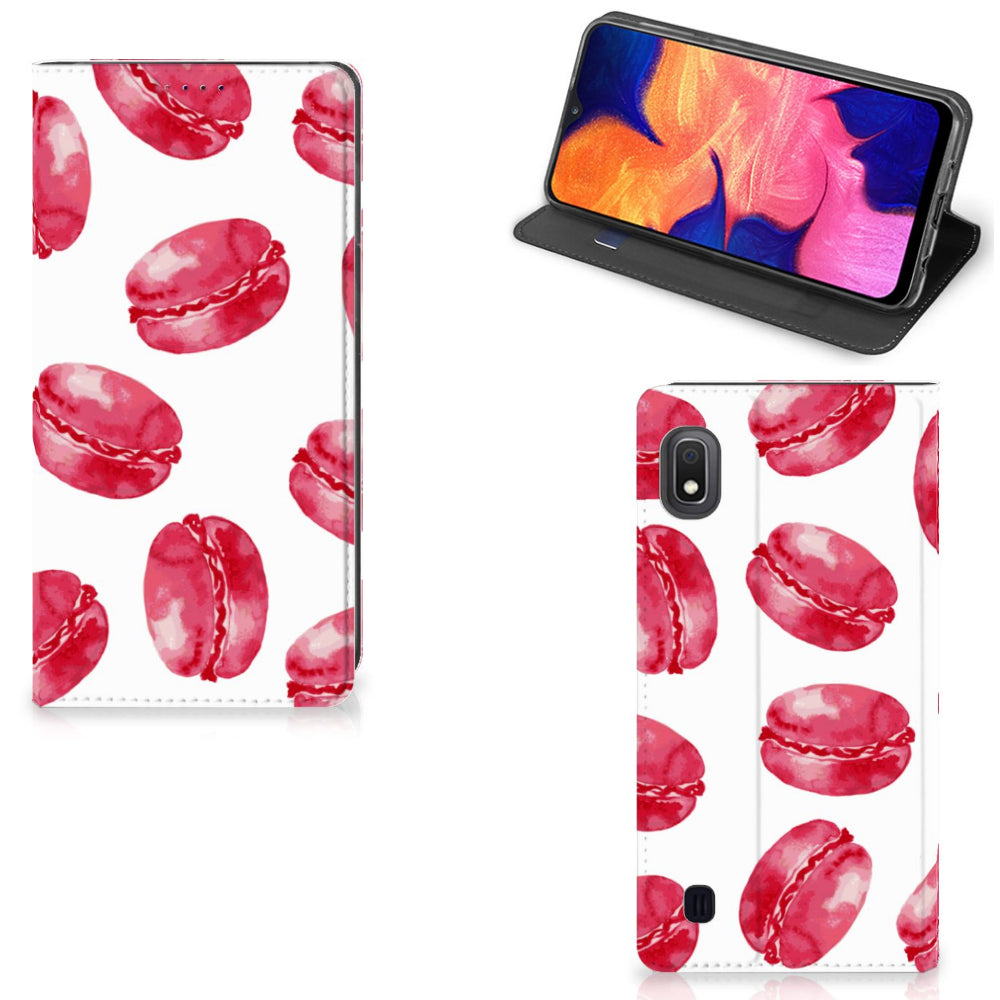 Samsung Galaxy A10 Flip Style Cover Pink Macarons