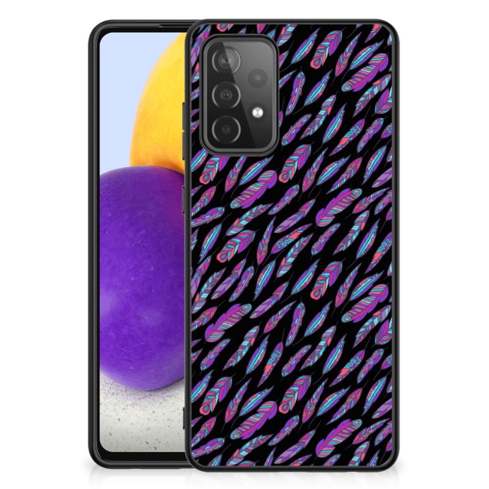 Samsung Galaxy A72 (5G/4G) Back Case Feathers Color