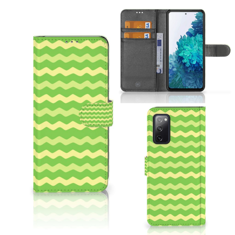 Samsung Galaxy S20 FE Telefoon Hoesje Waves Green