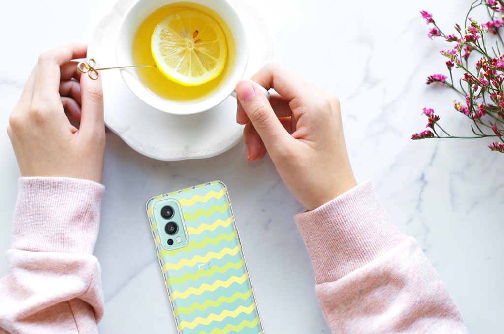 OnePlus Nord 2 5G TPU bumper Waves Yellow B2C Telecom