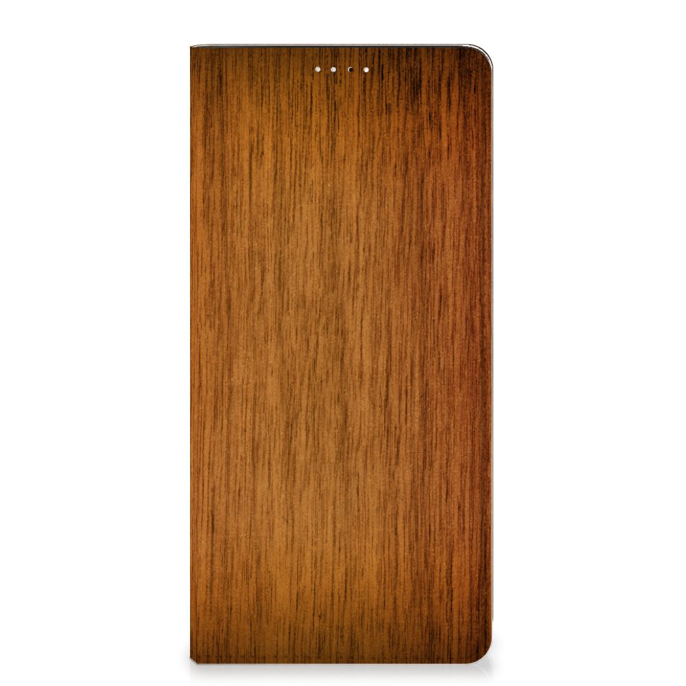 Samsung Galaxy A33 5G Book Wallet Case Donker Hout - B2C Telecom