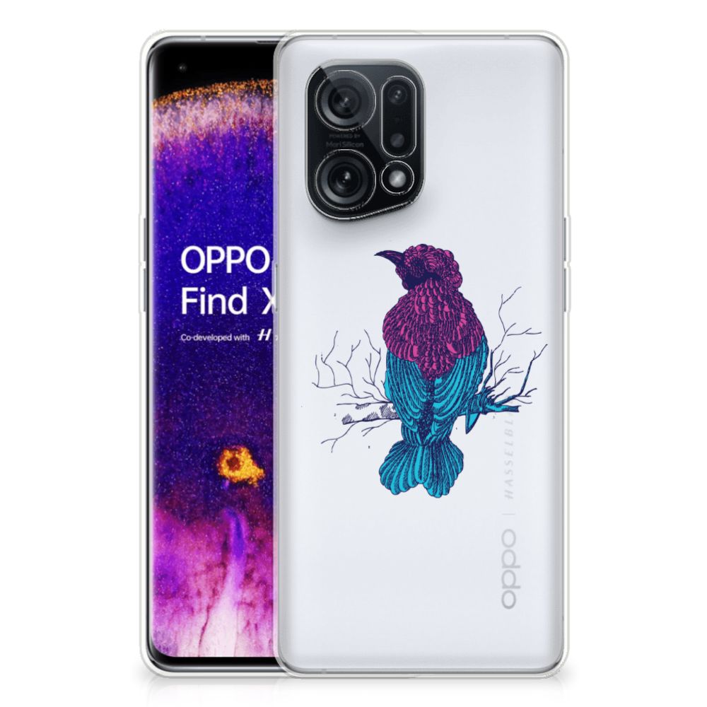 OPPO Find X5 Telefoonhoesje met Naam Merel B2C Telecom