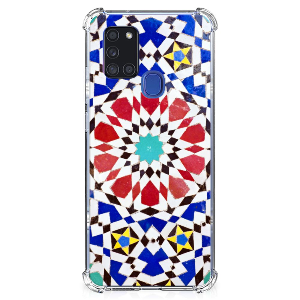 Samsung Galaxy A21s Anti-Shock Hoesje Mozaïek B2C Telecom